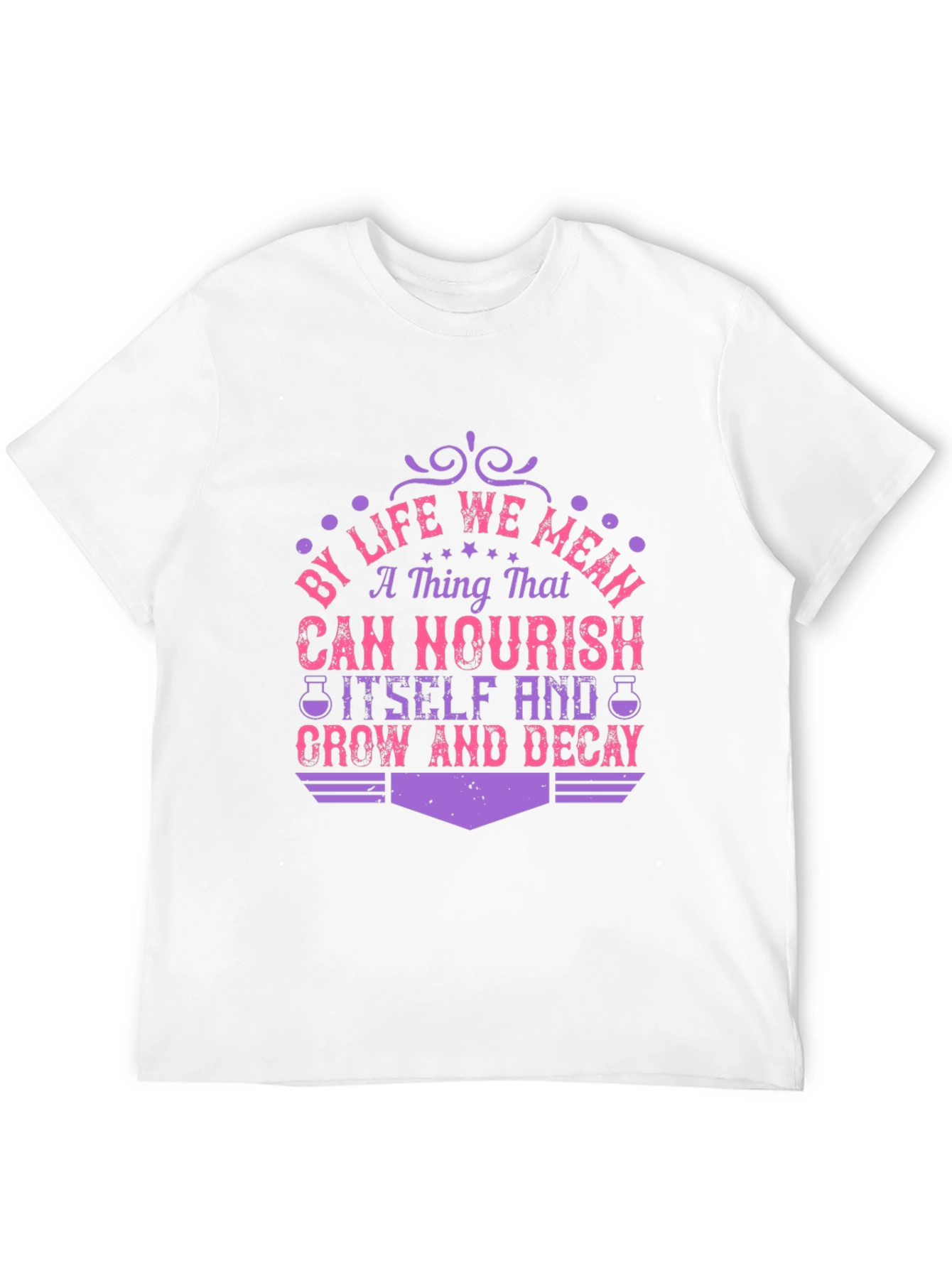 Life Nourish Grow Decay Graphic T-Shirt
