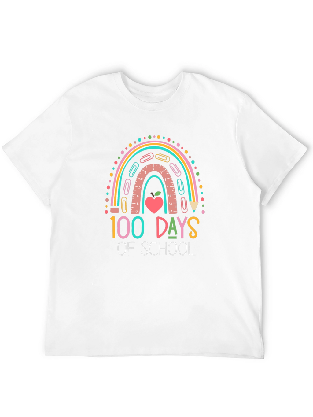 100 Days of School Rainbow T-Shirt