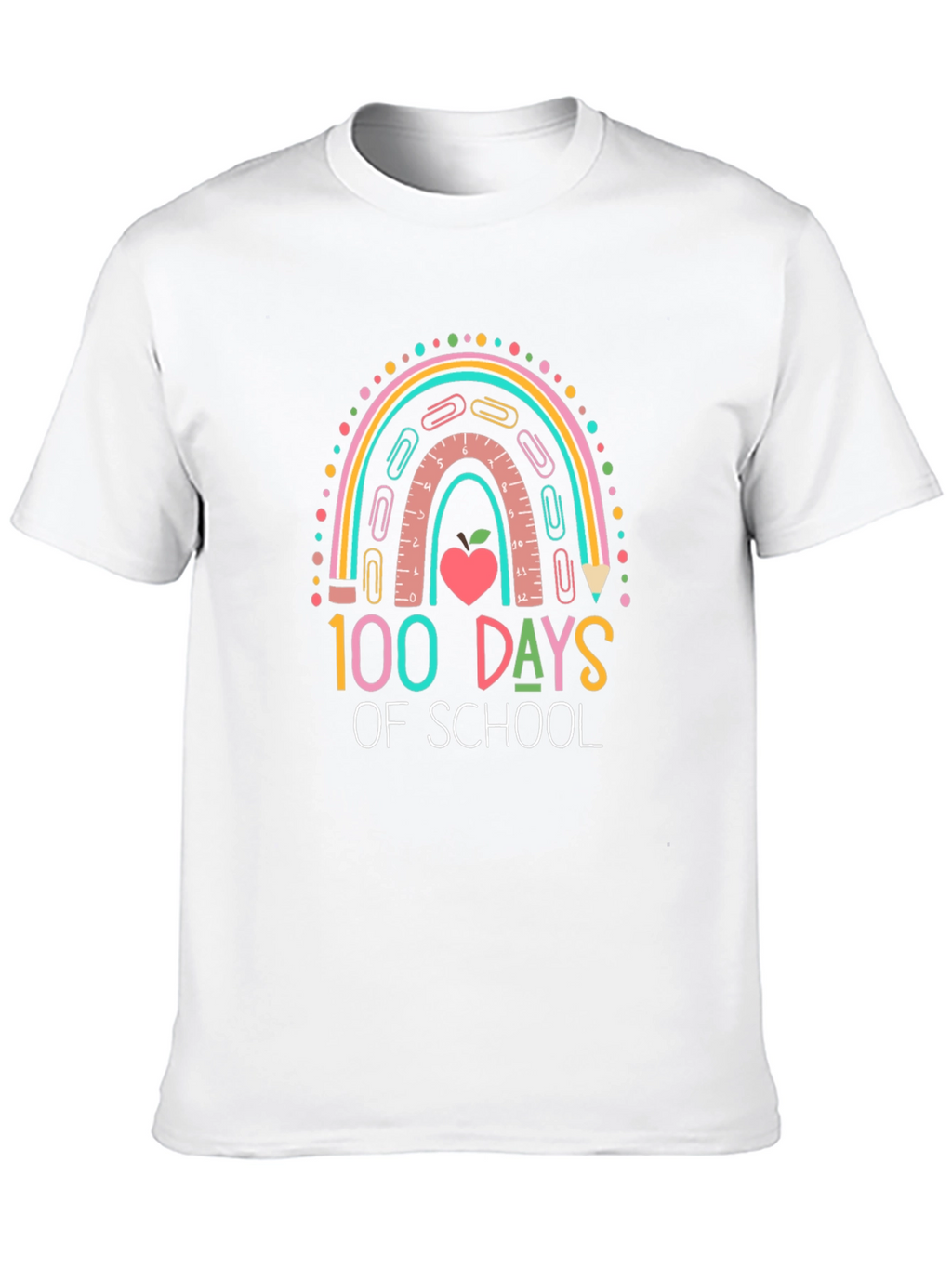 100 Days of School Rainbow T-Shirt