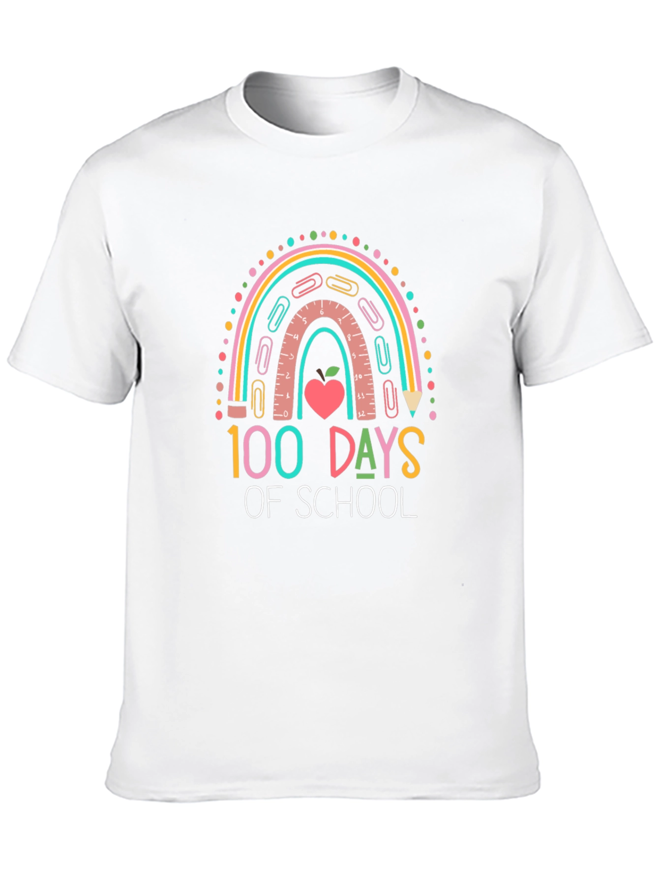 100 Days of School Rainbow T-Shirt