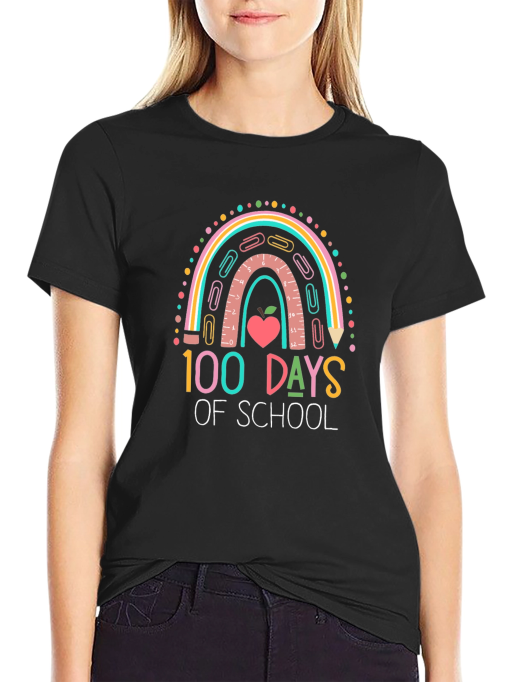100 Days of School Rainbow T-Shirt
