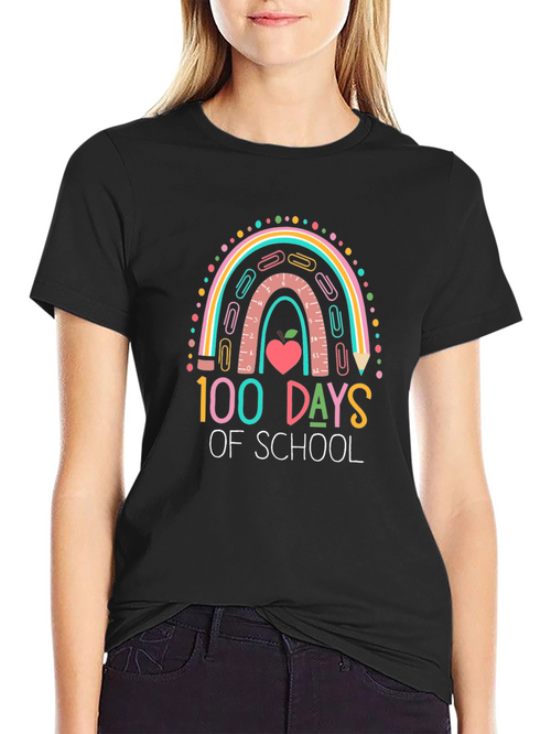 100 Days of School Rainbow T-Shirt
