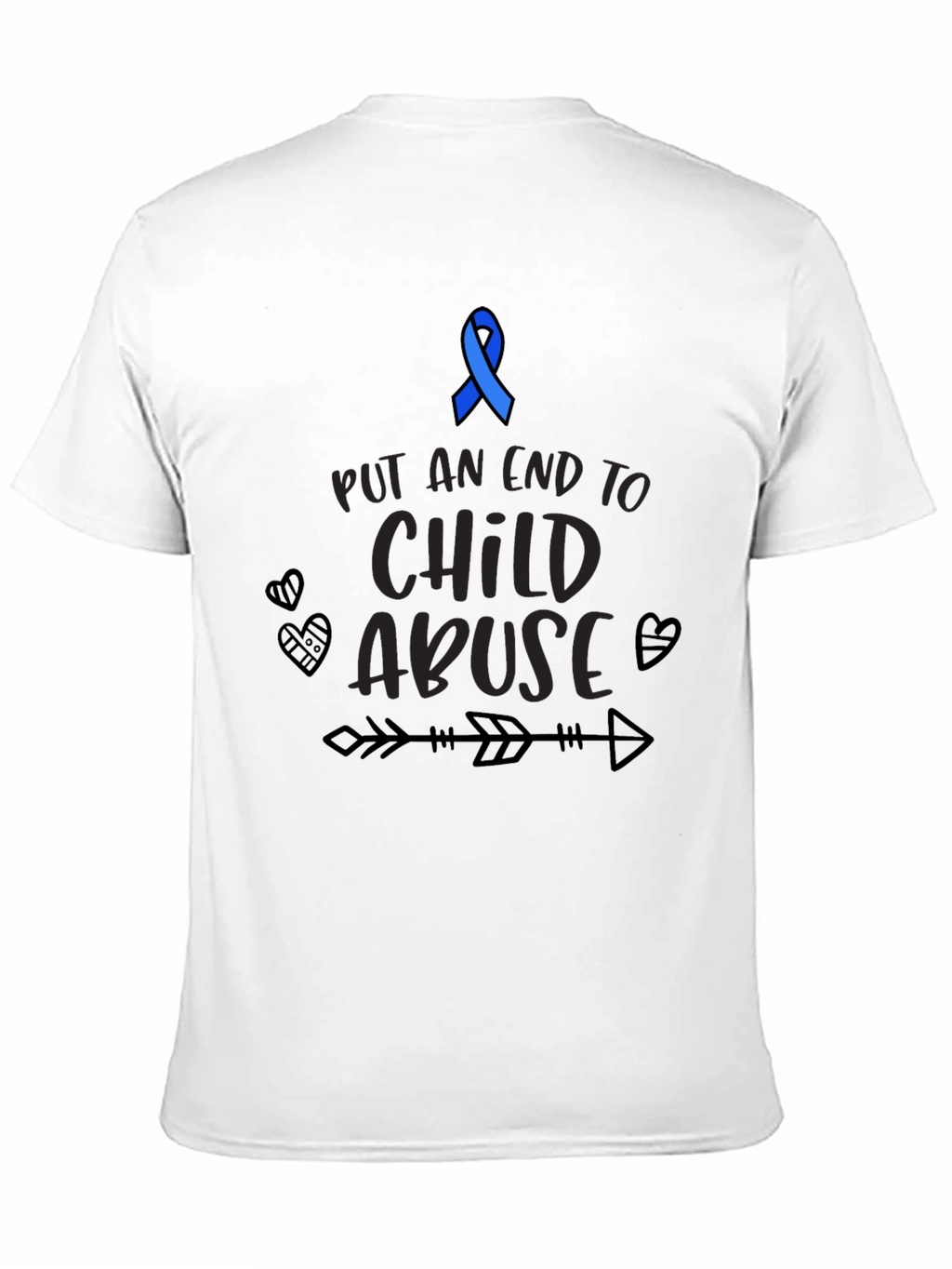 Child Abuse Awareness Ribbon Graphic Tee