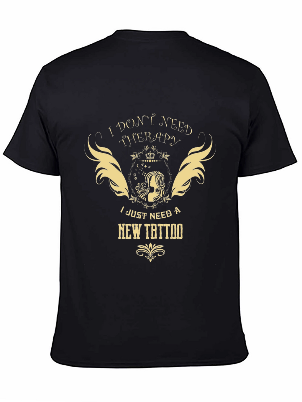 Therapy Tattoo Black Graphic Tee