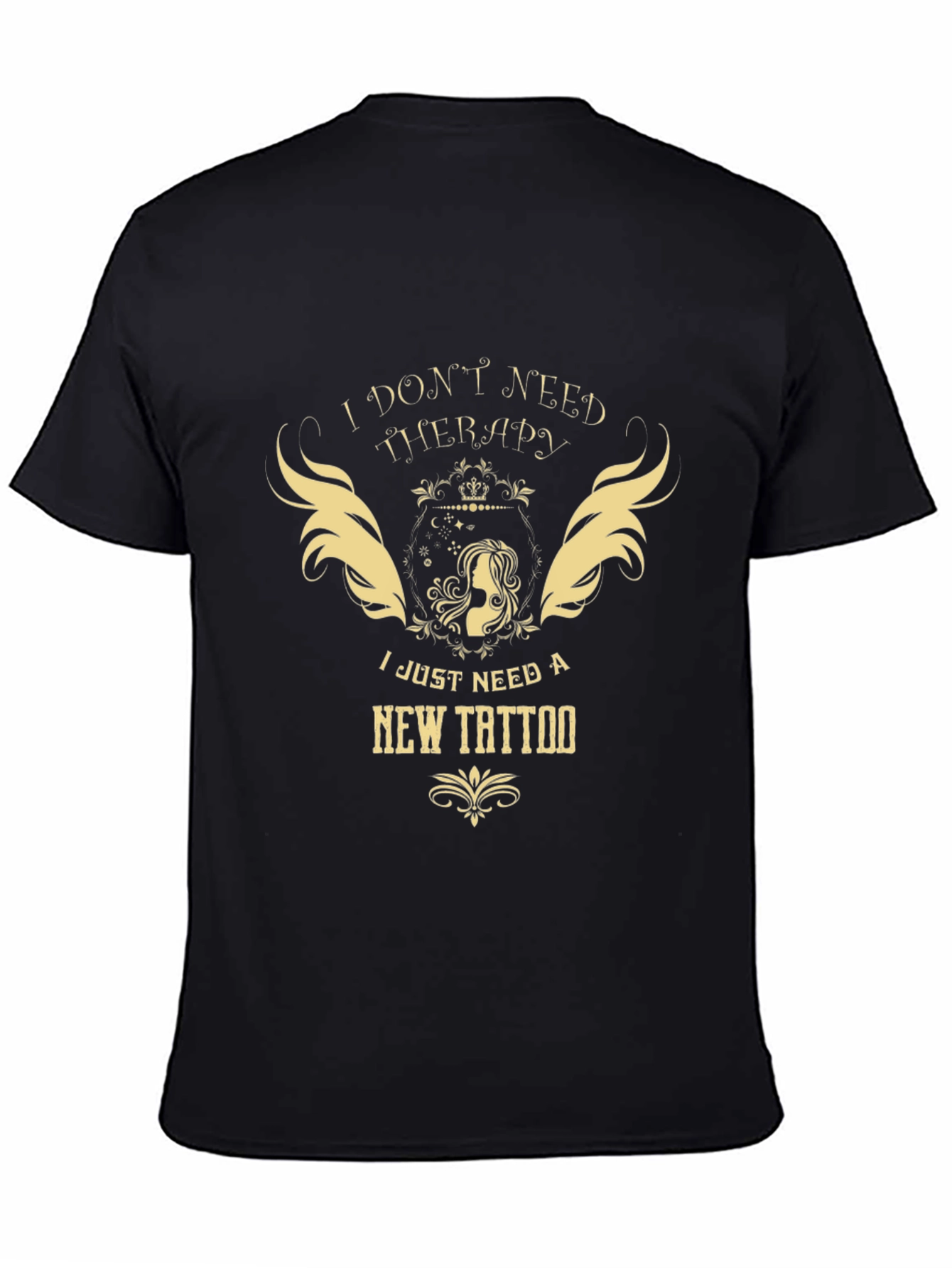 Therapy Tattoo Black Graphic Tee