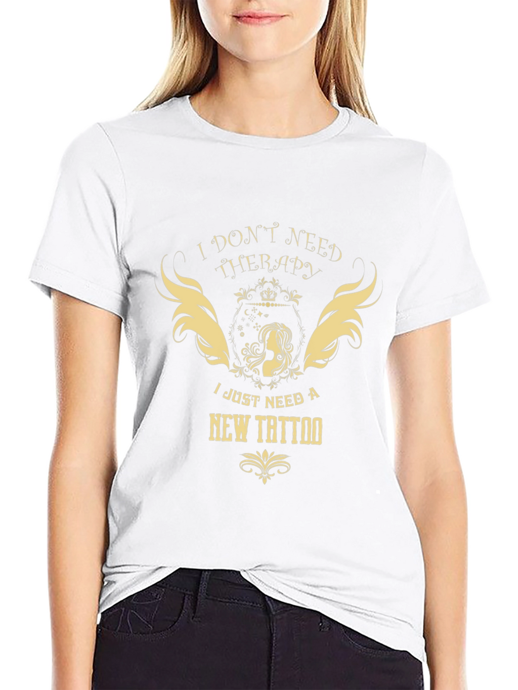 Therapy Tattoo Black Graphic Tee