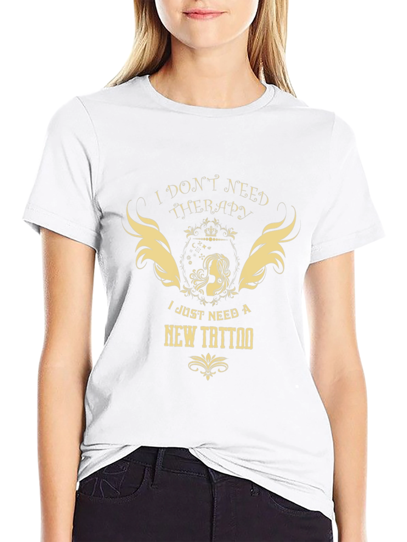 Therapy Tattoo Black Graphic Tee