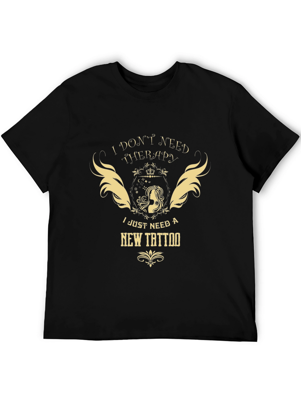 Therapy Tattoo Black Graphic Tee