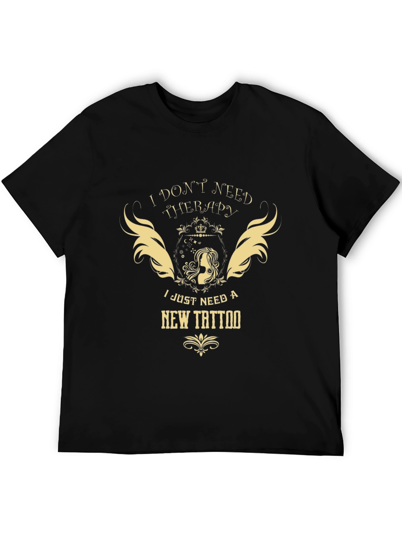 Therapy Tattoo Black Graphic Tee