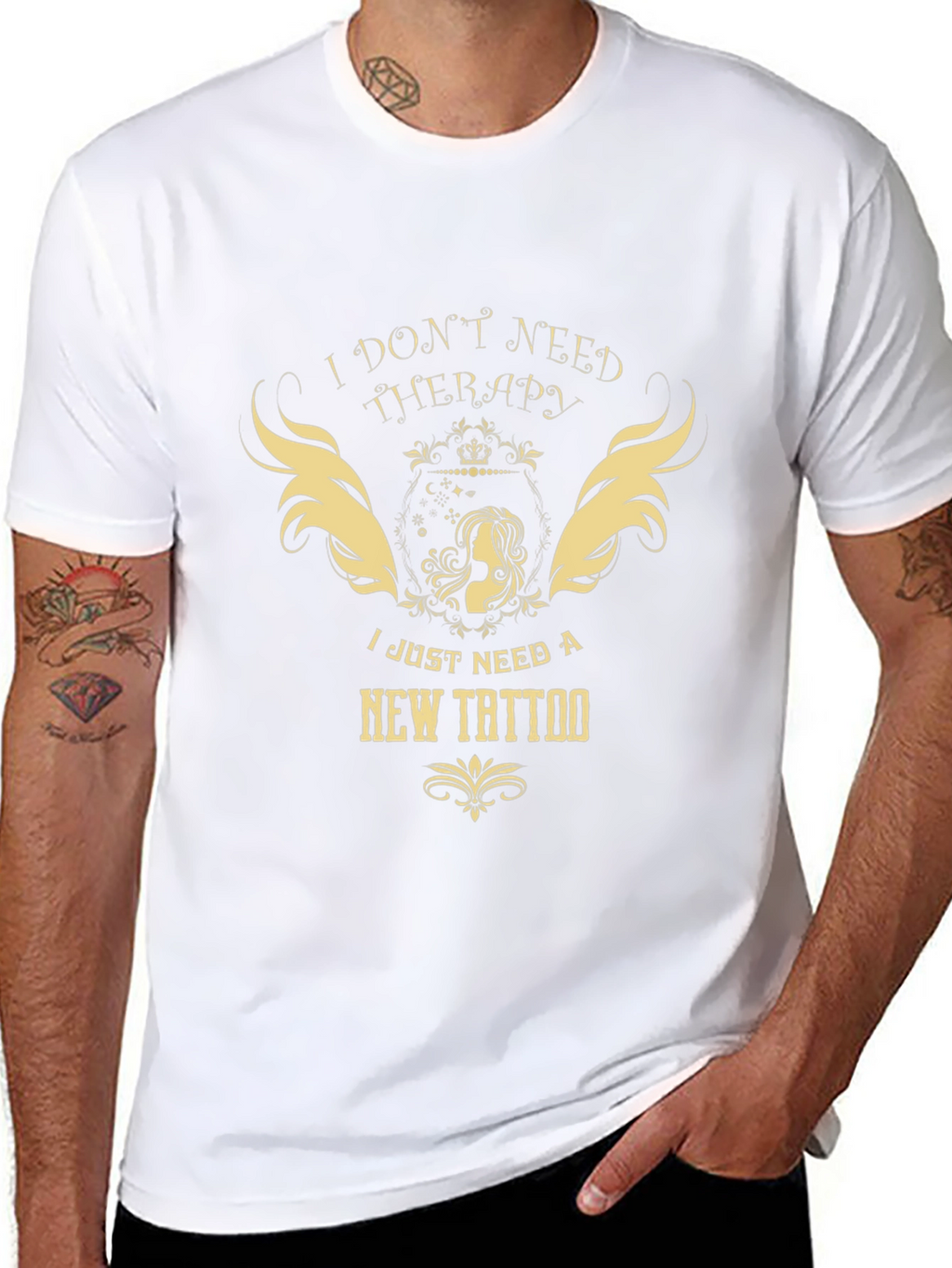 Therapy Tattoo Black Graphic Tee