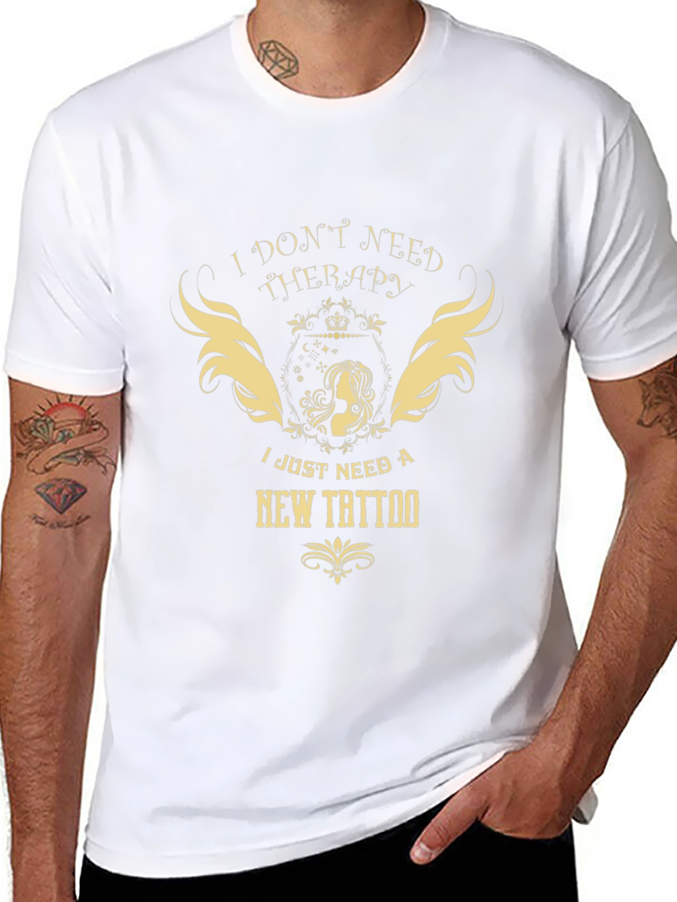 Therapy Tattoo Black Graphic Tee