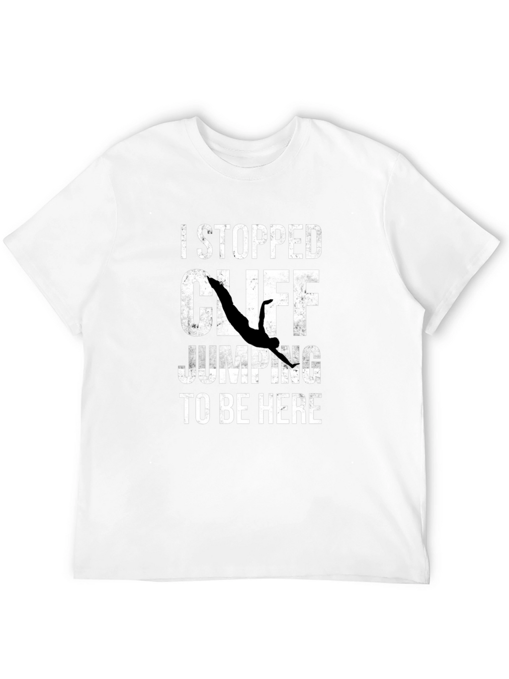 I Stopped Cliff Jumping T-Shirt - Funny Graphic Tee