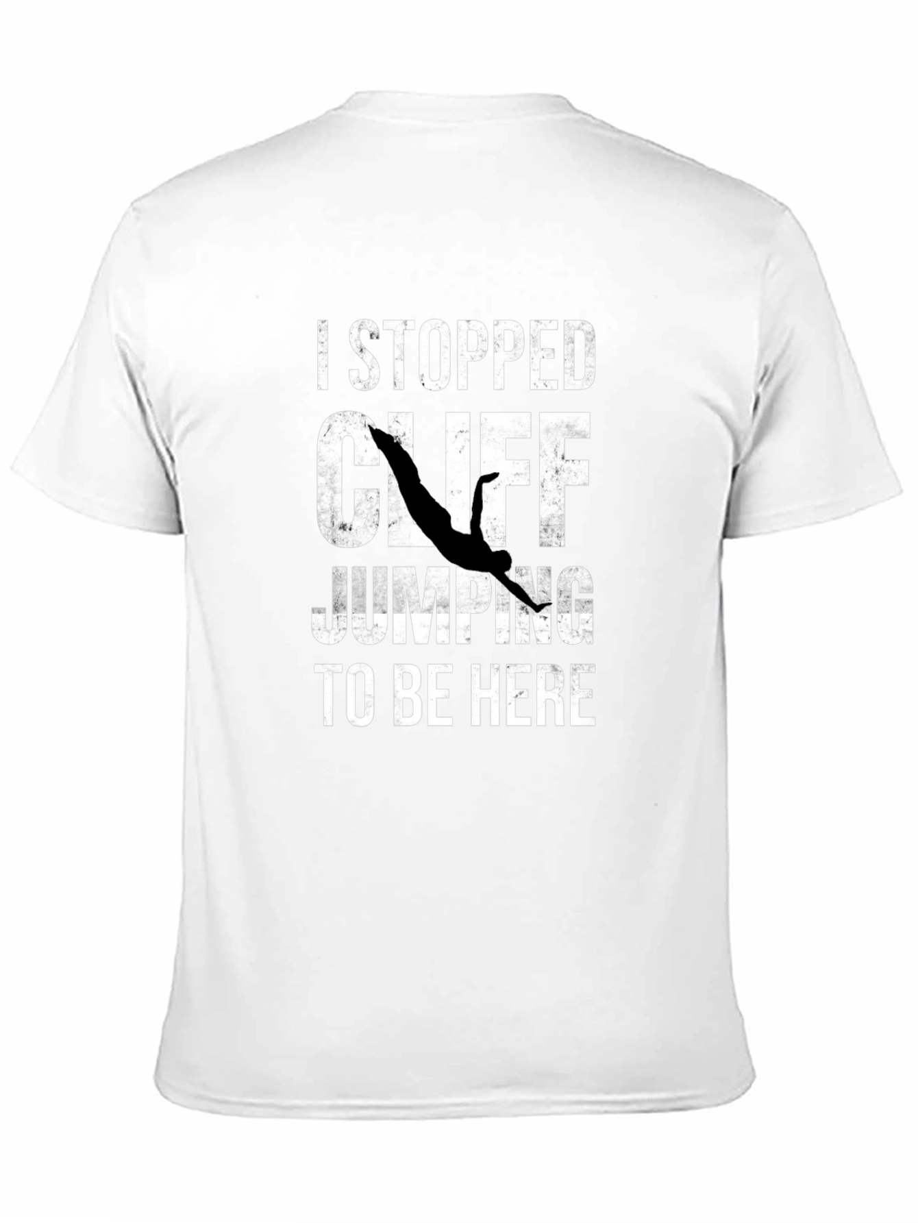 I Stopped Cliff Jumping T-Shirt - Funny Graphic Tee