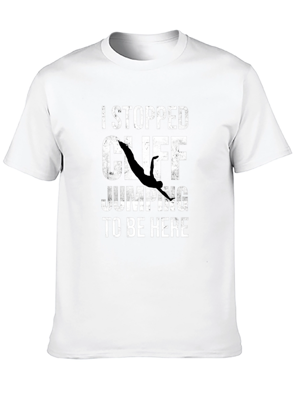 I Stopped Cliff Jumping T-Shirt - Funny Graphic Tee