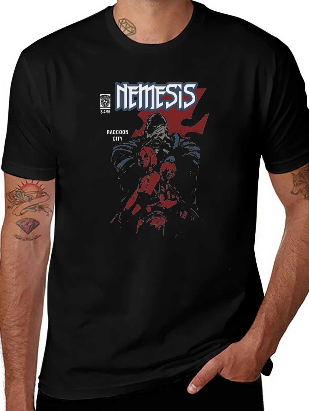 Nemesis Raccoon City Comic Book T-Shirt
