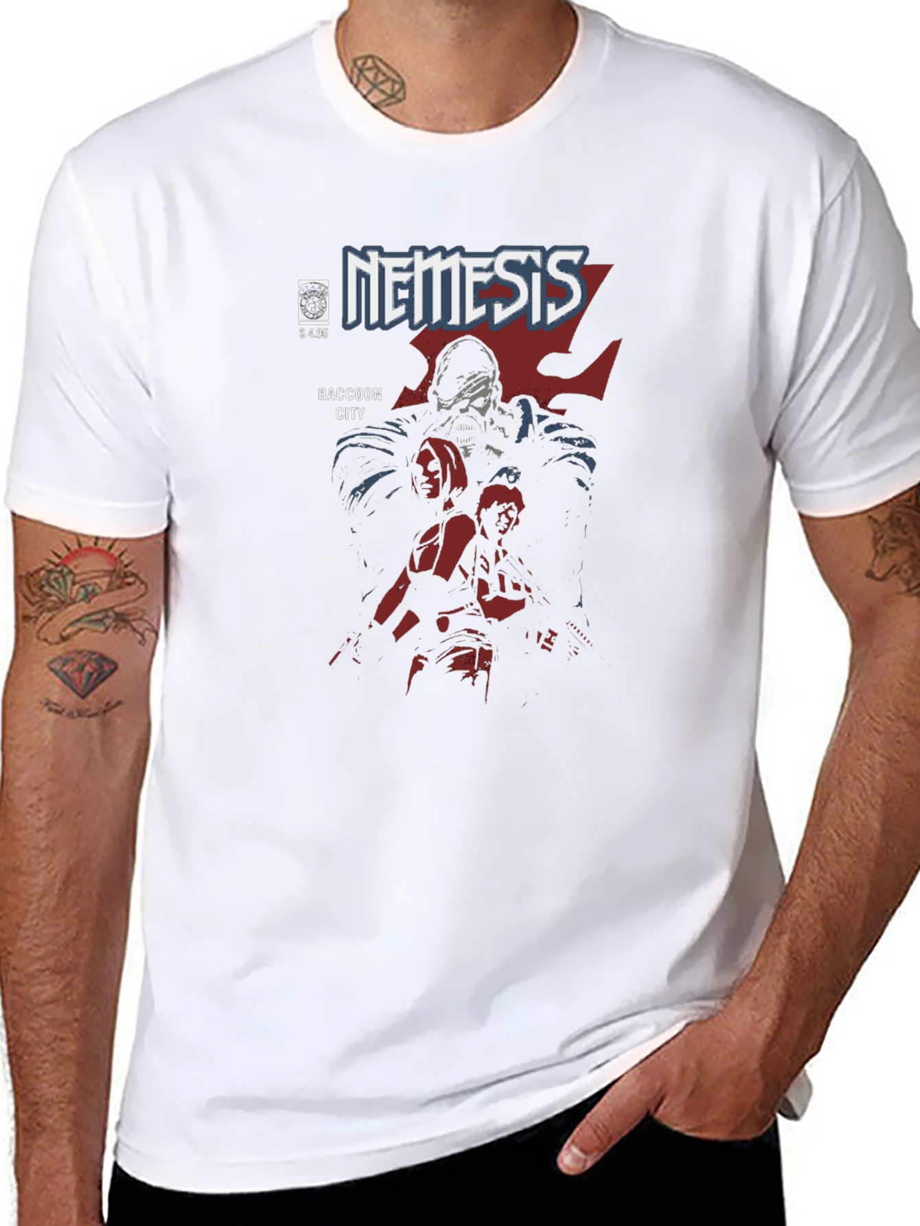 Nemesis Raccoon City Comic Book T-Shirt