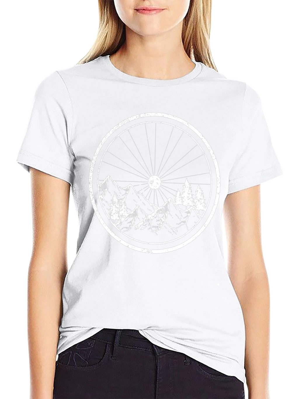 Mountain Bike Wheel Graphic Tee - Adventure Awaits!