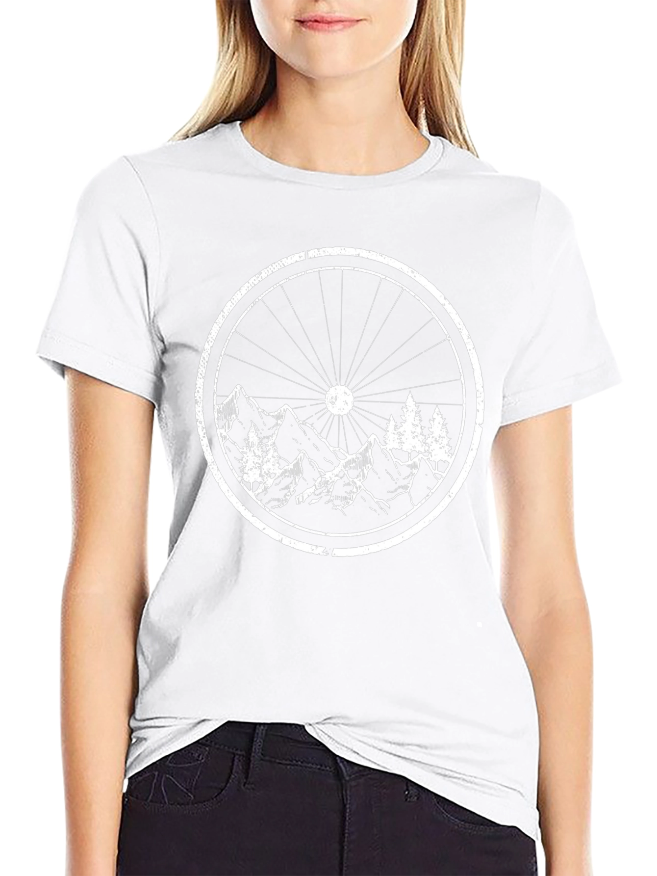 Mountain Bike Wheel Graphic Tee - Adventure Awaits!