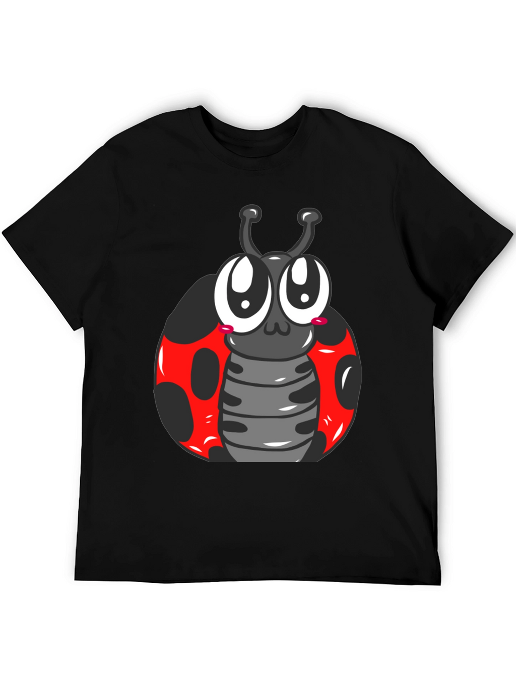 Ladybug Graphic Tee - Cute Cartoon Bug Shirt