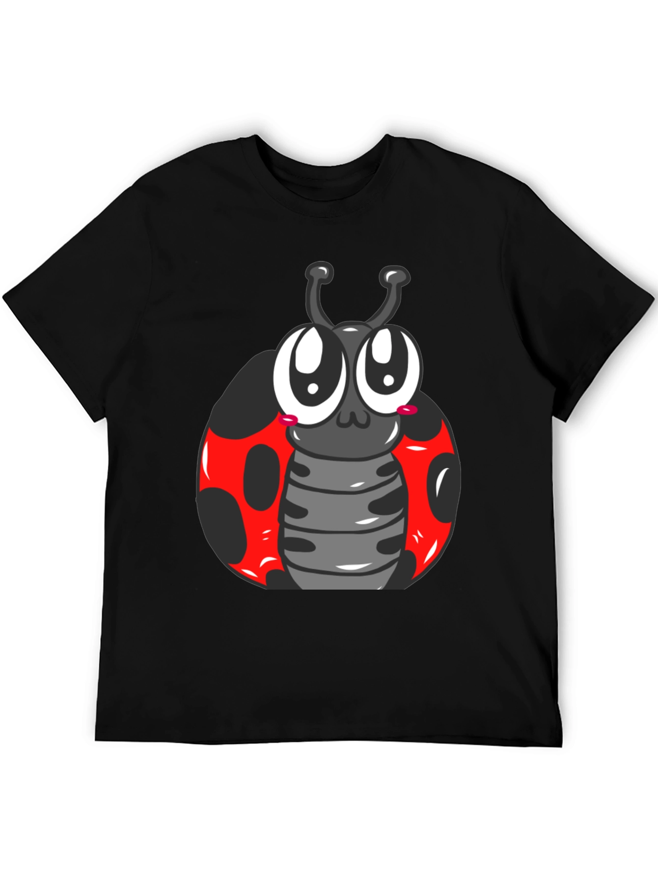 Ladybug Graphic Tee - Cute Cartoon Bug Shirt