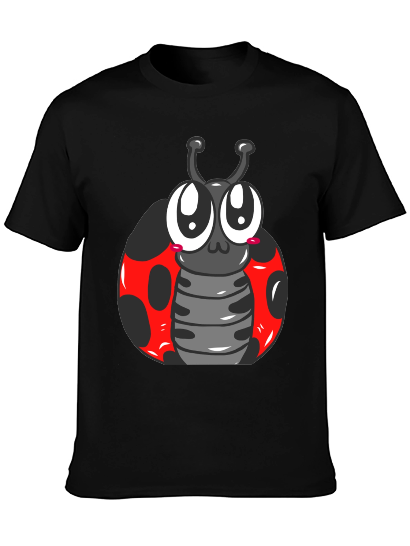 Ladybug Graphic Tee - Cute Cartoon Bug Shirt