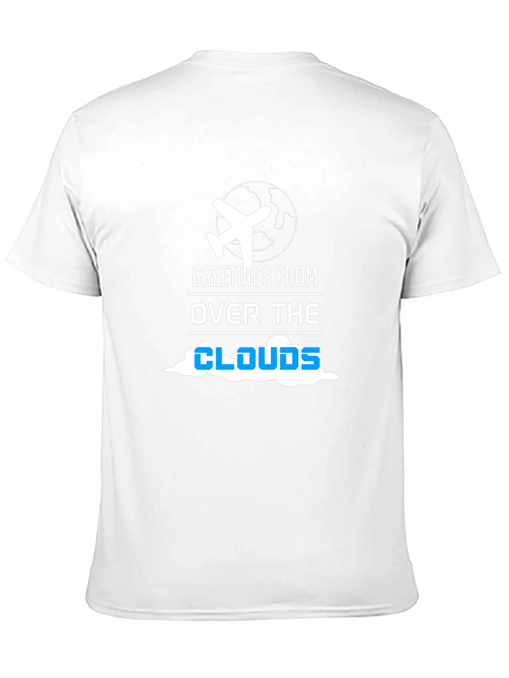 Greetings from Over the Clouds Airplane Travel T-Shirt