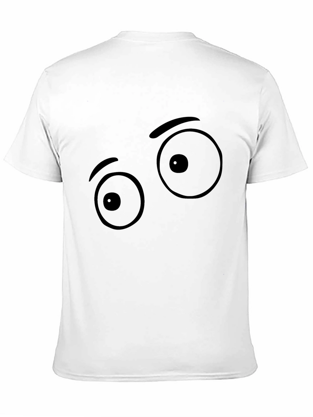 Funny Eye Graphic Black T-Shirt