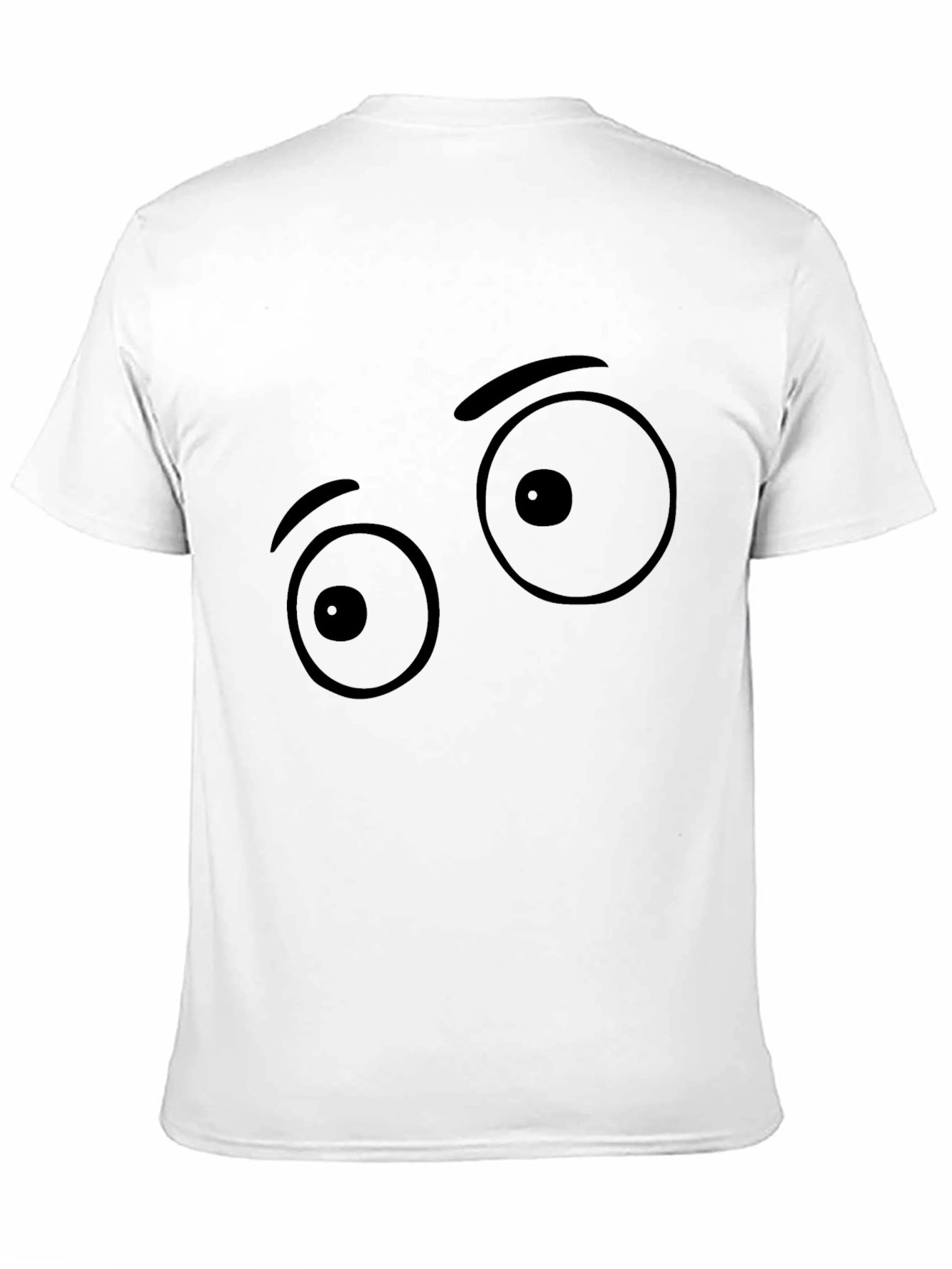 Funny Eye Graphic Black T-Shirt