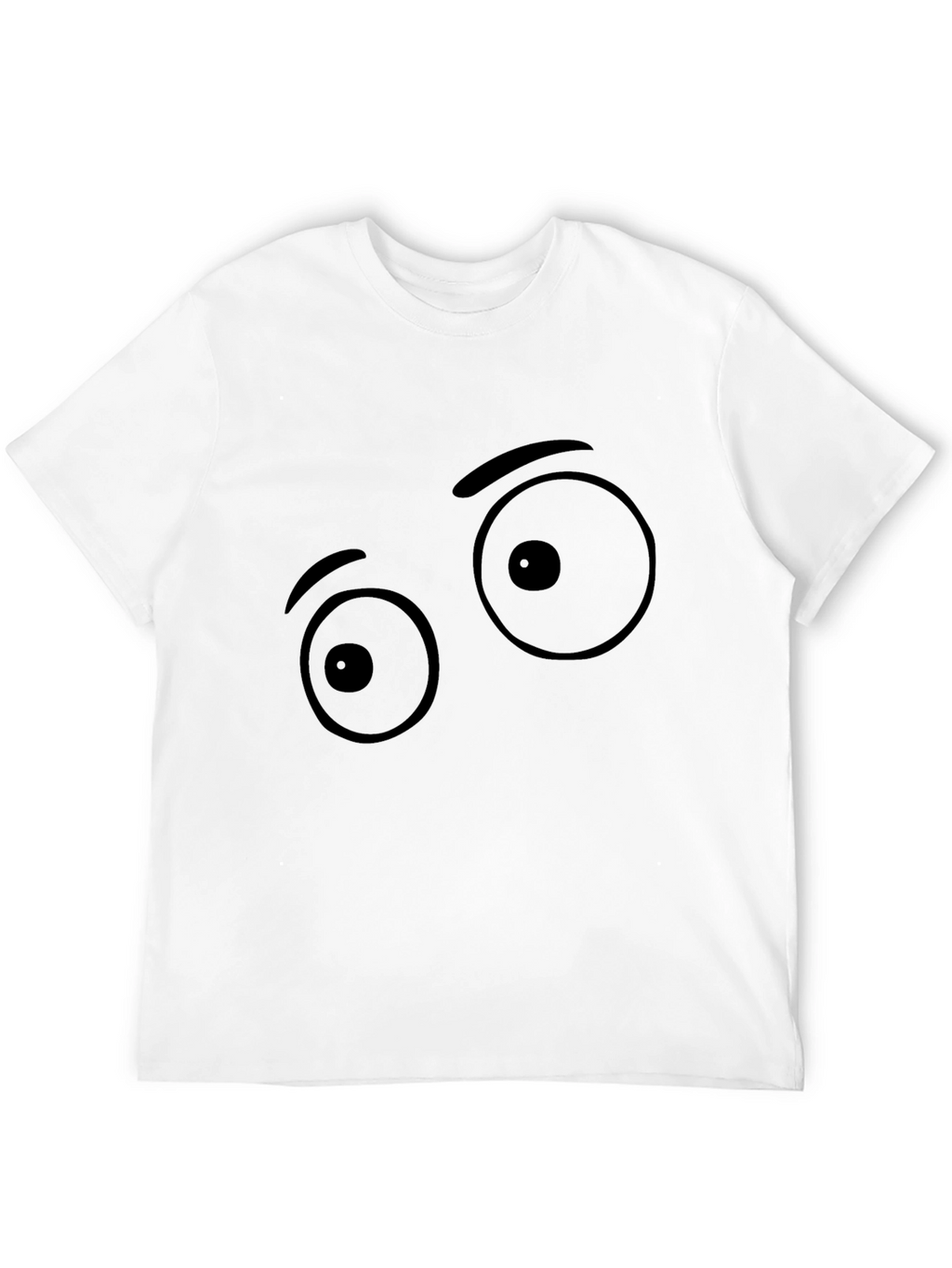 Funny Eye Graphic Black T-Shirt