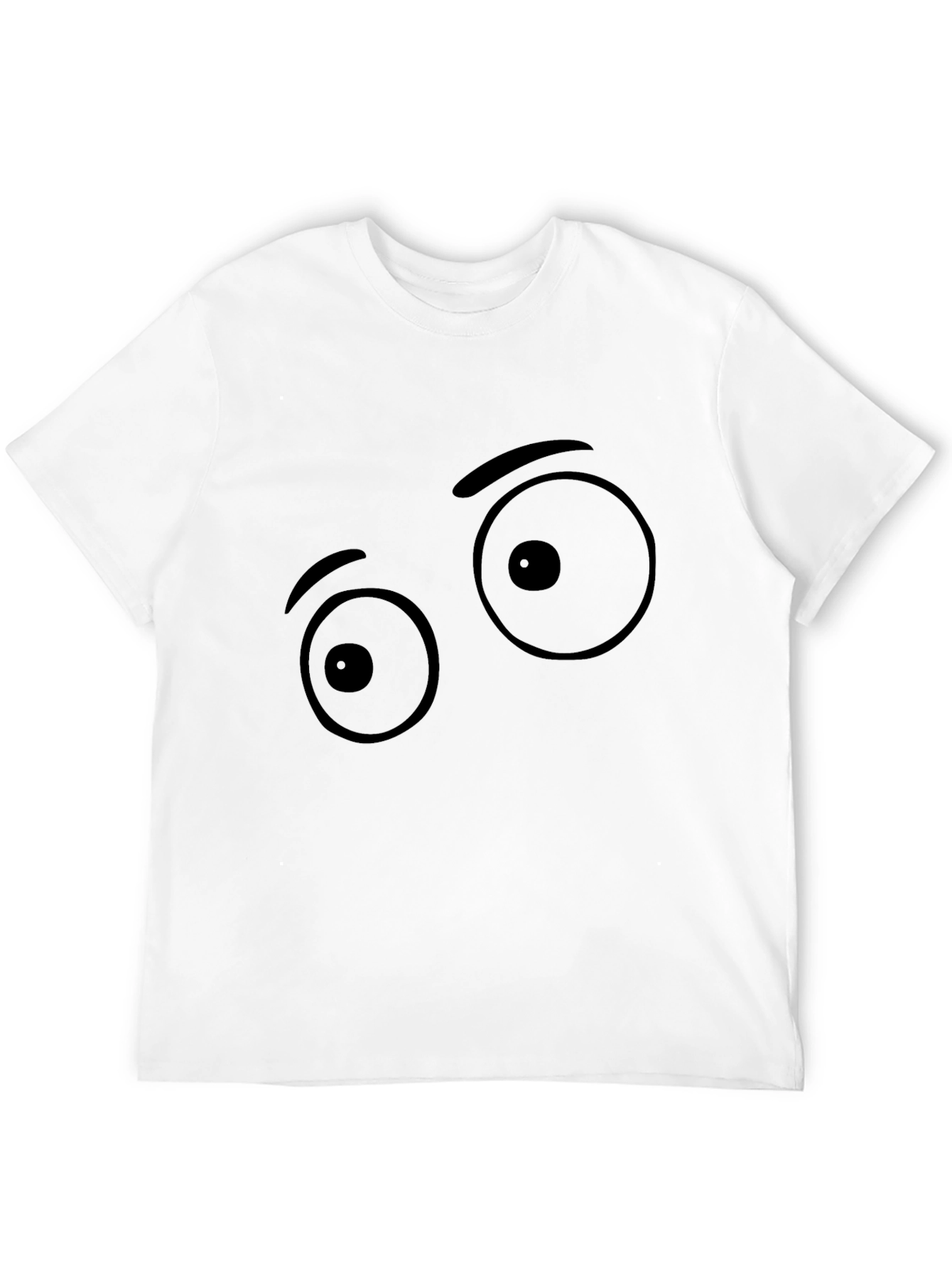 Funny Eye Graphic Black T-Shirt