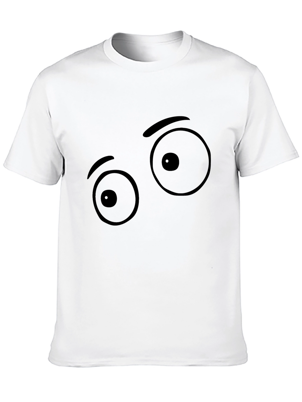 Funny Eye Graphic Black T-Shirt