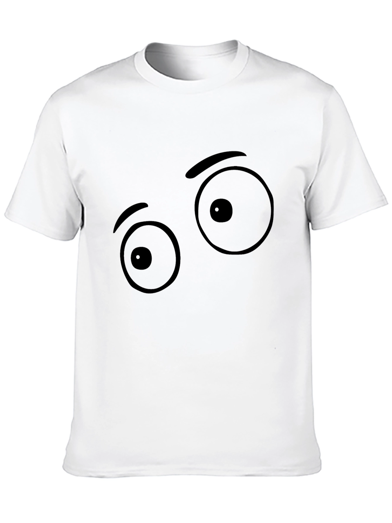 Funny Eye Graphic Black T-Shirt
