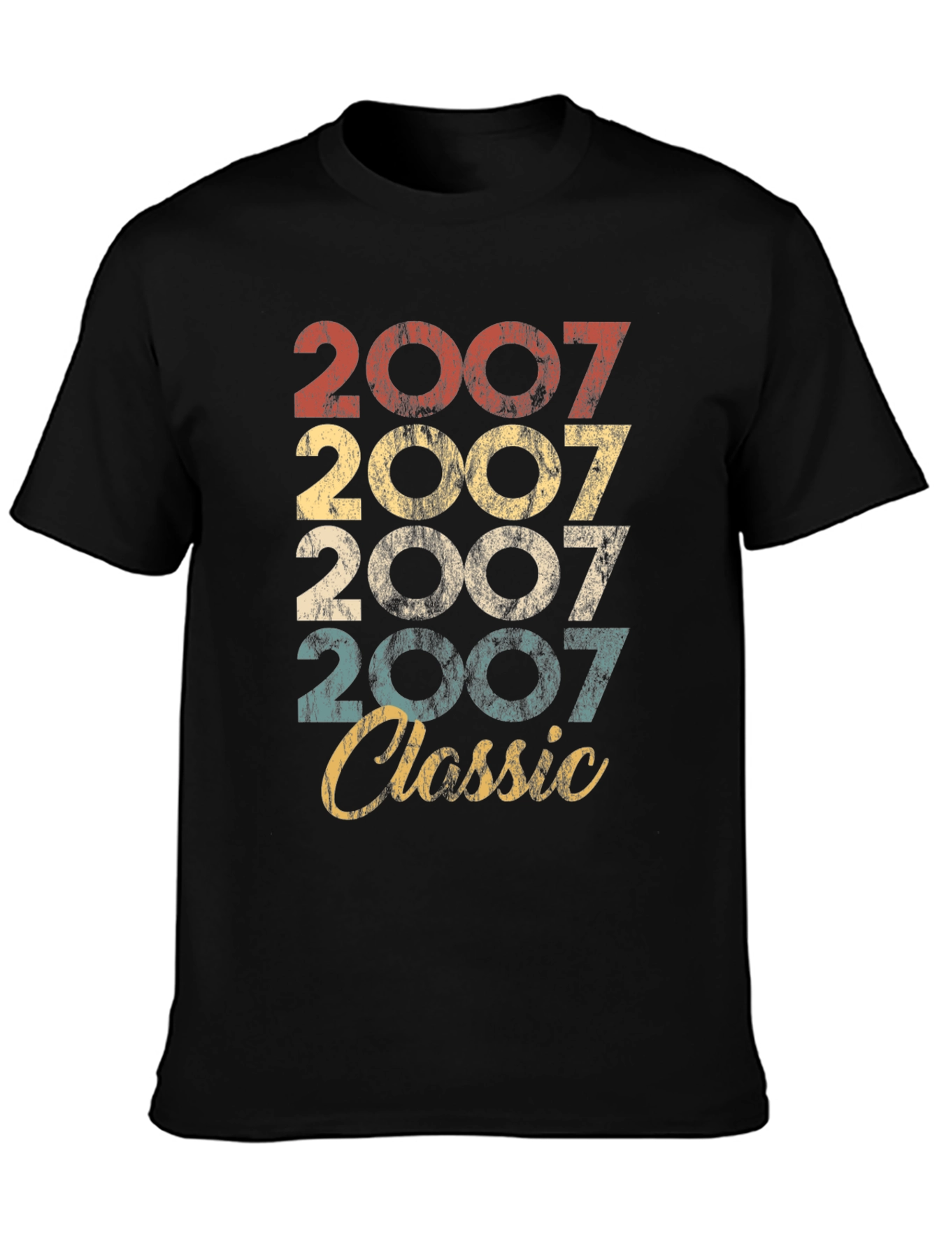 Vintage 2007 Classic Retro Style T-Shirt