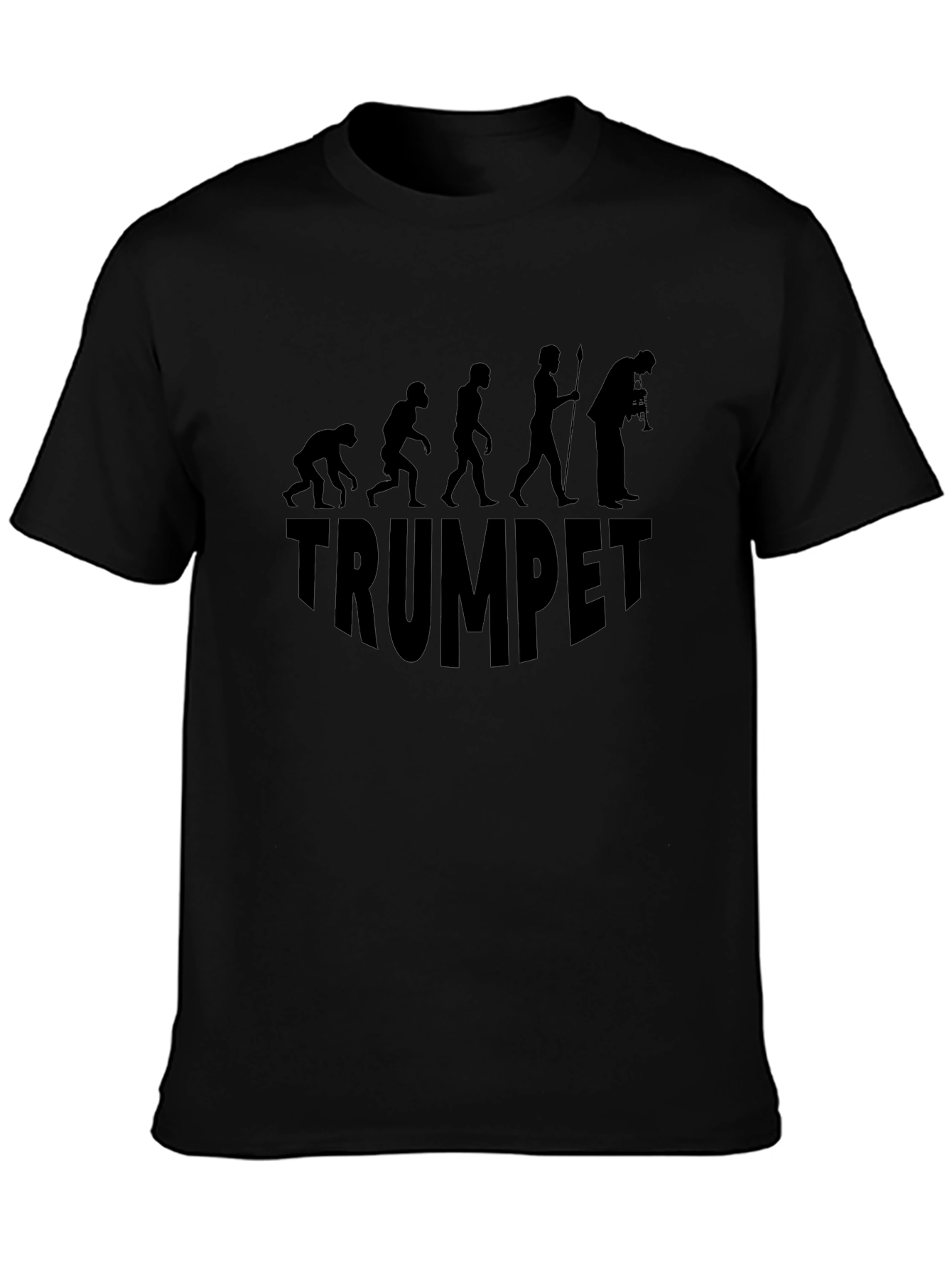 Evolution of Trumpet Black Graphic Tee