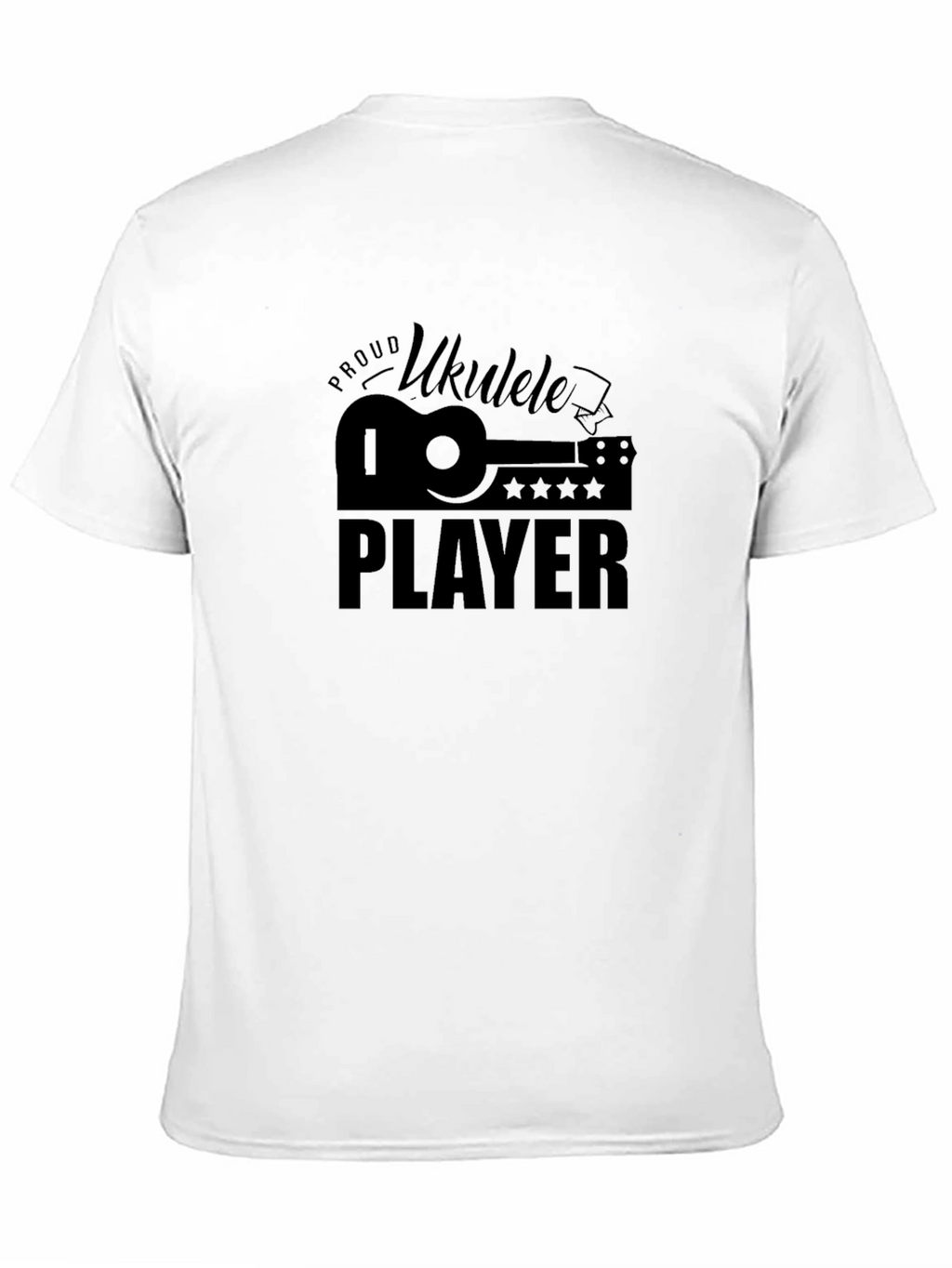 Proud Ukulele Player Black T-Shirt