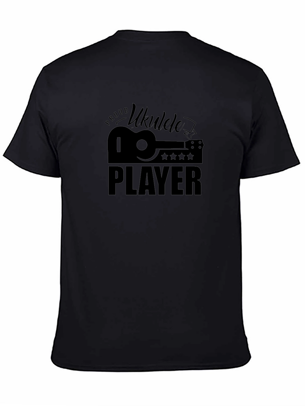 Proud Ukulele Player Black T-Shirt