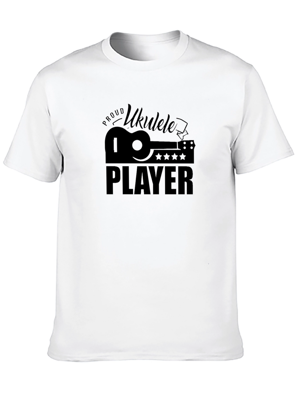 Proud Ukulele Player Black T-Shirt