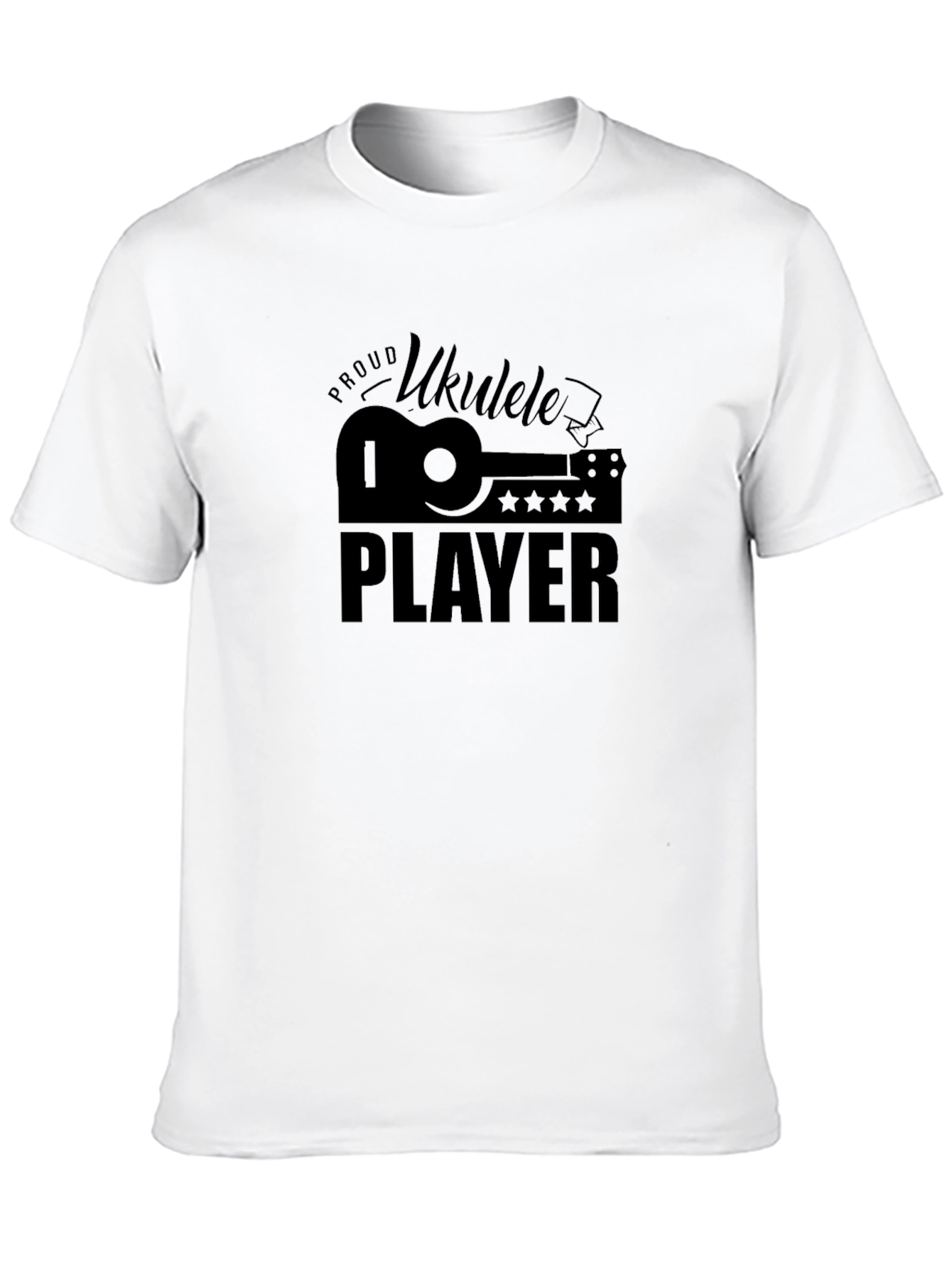 Proud Ukulele Player Black T-Shirt
