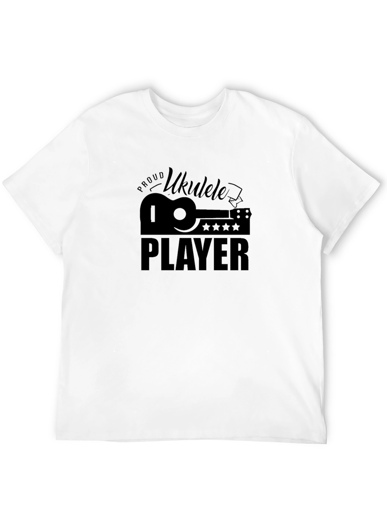 Proud Ukulele Player Black T-Shirt