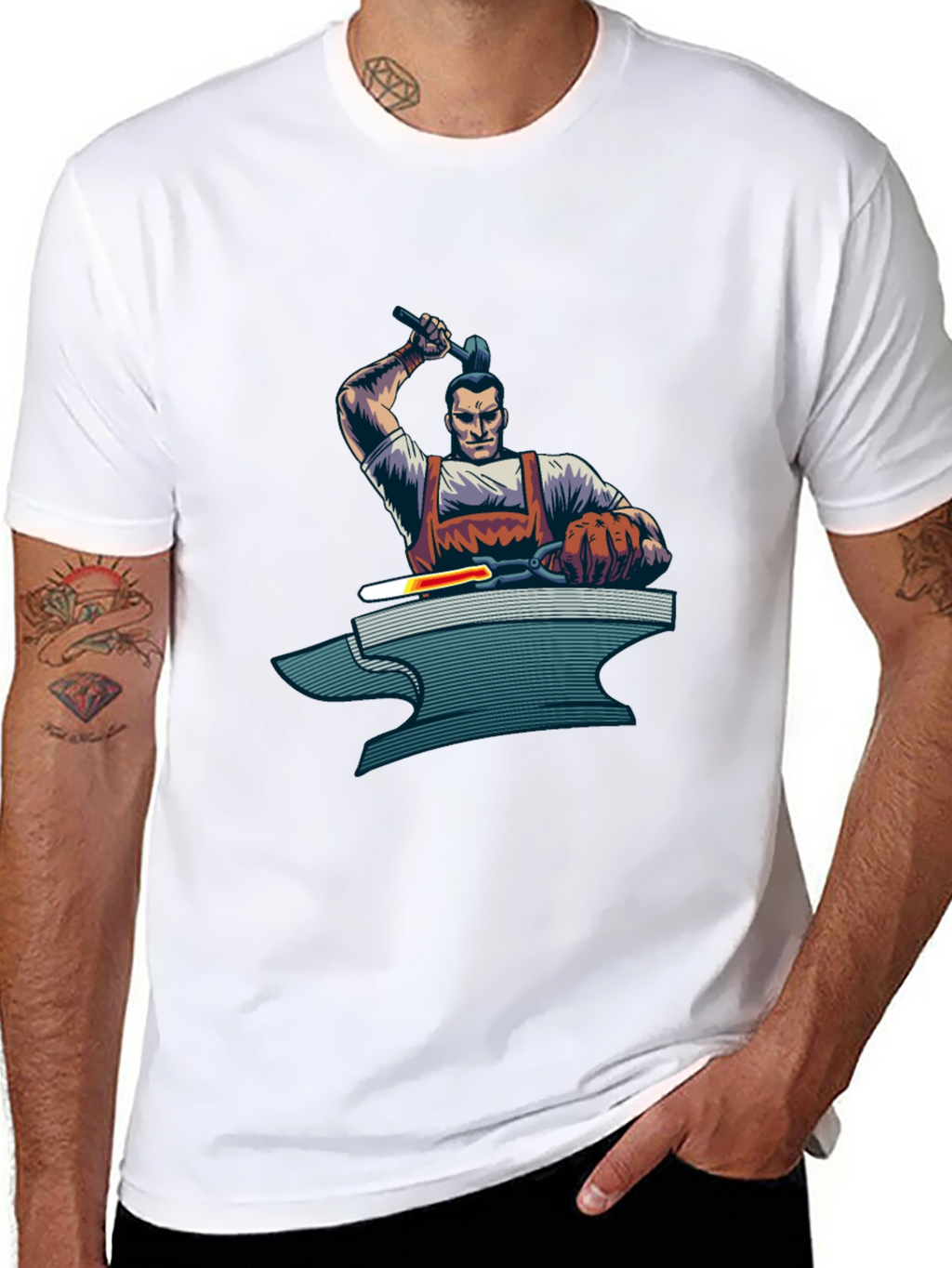 Blacksmith Graphic Tee - Artisan Crafted Design