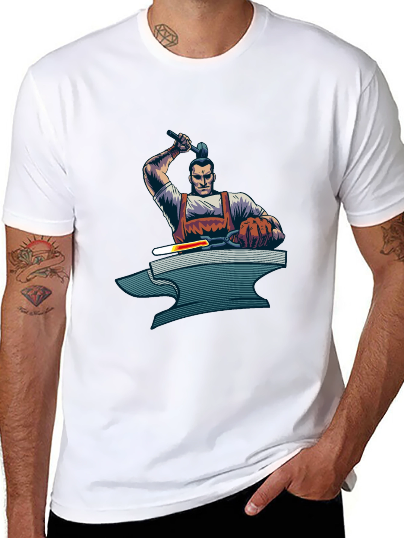Blacksmith Graphic Tee - Artisan Crafted Design