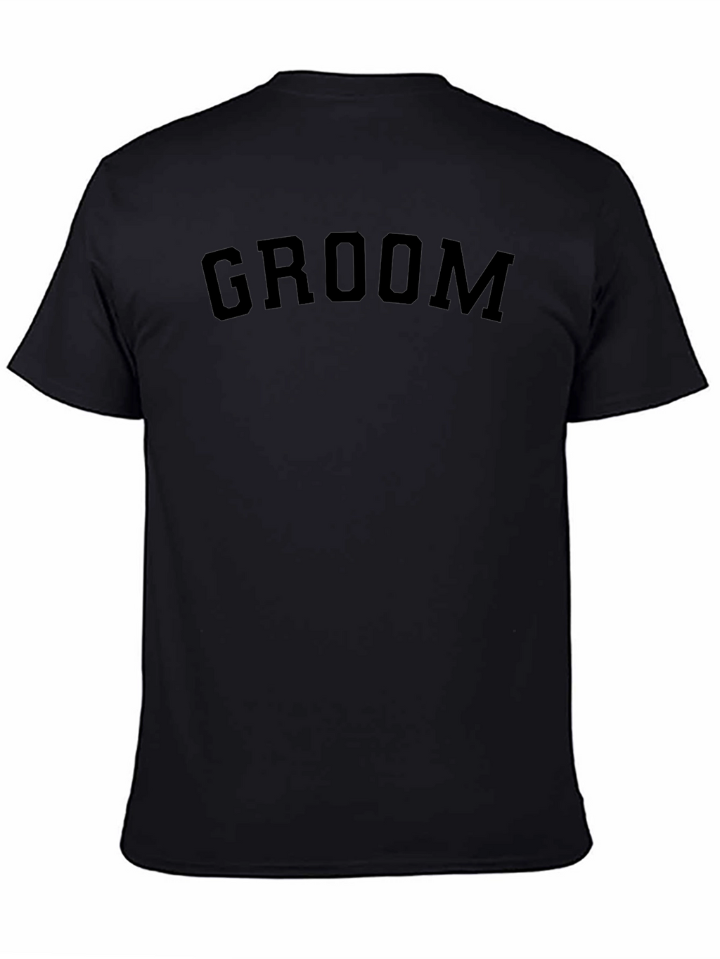 Groom Crew Neck T-Shirt - Black