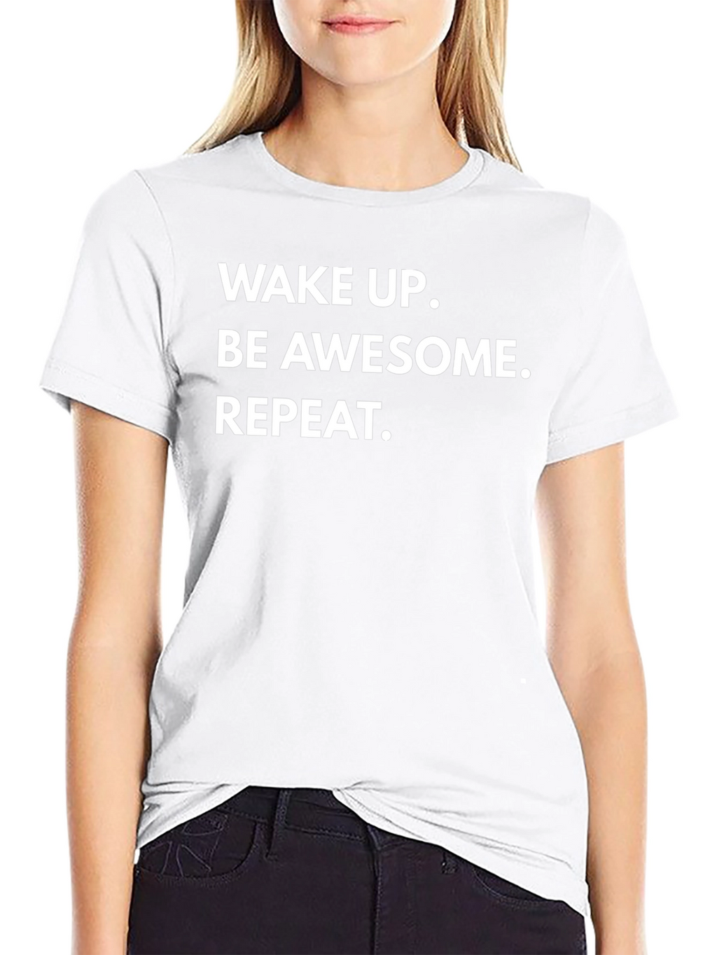 Wake Up Be Awesome Repeat Graphic Tee