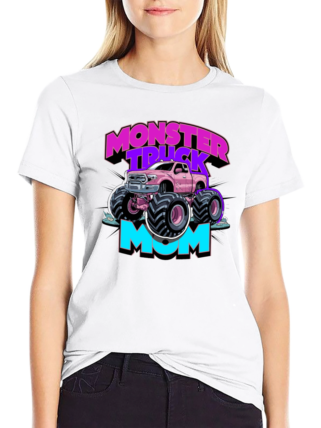 Monster Truck Mom Graphic T-Shirt