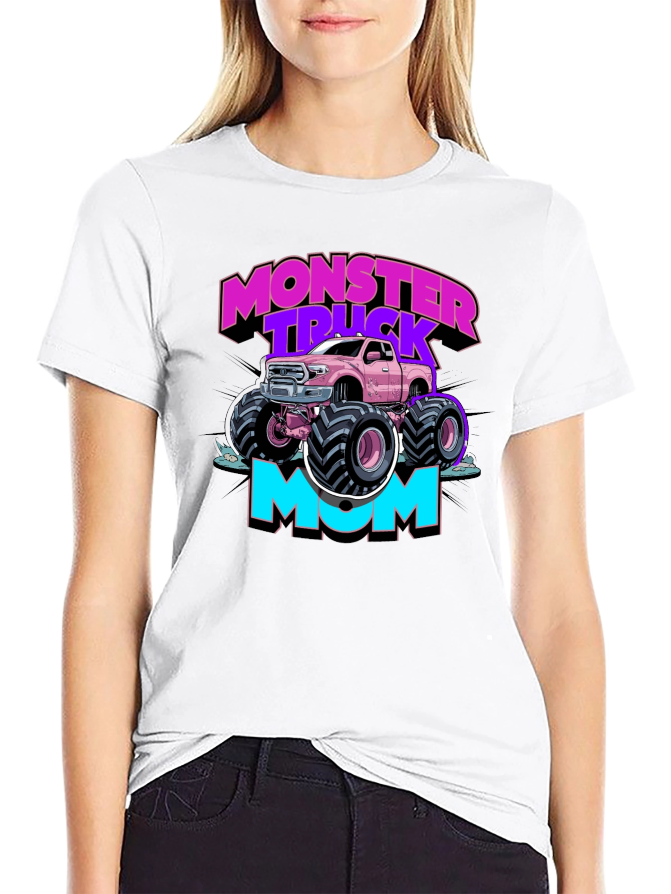 Monster Truck Mom Graphic T-Shirt