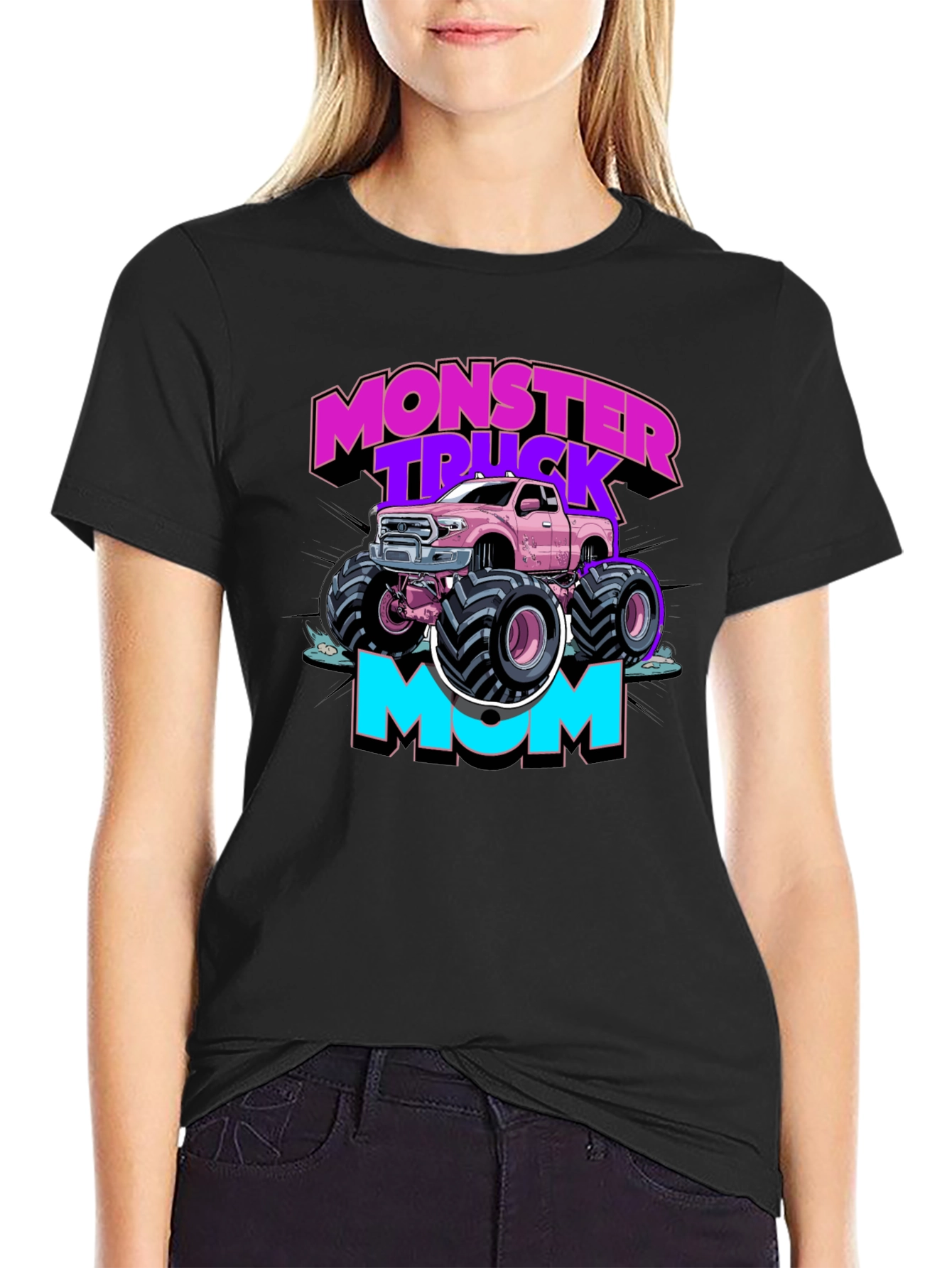 Monster Truck Mom Graphic T-Shirt