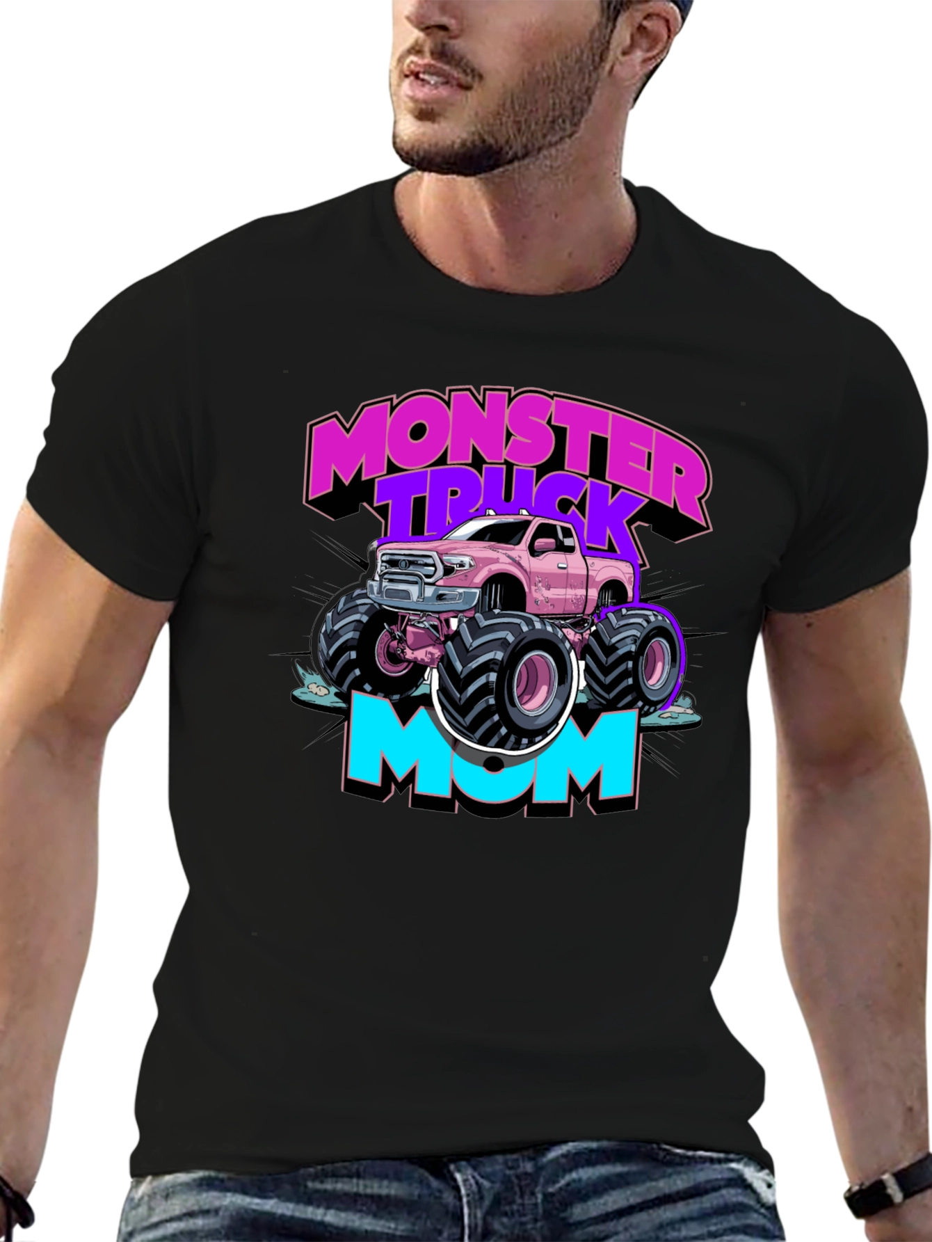 Monster Truck Mom Graphic T-Shirt
