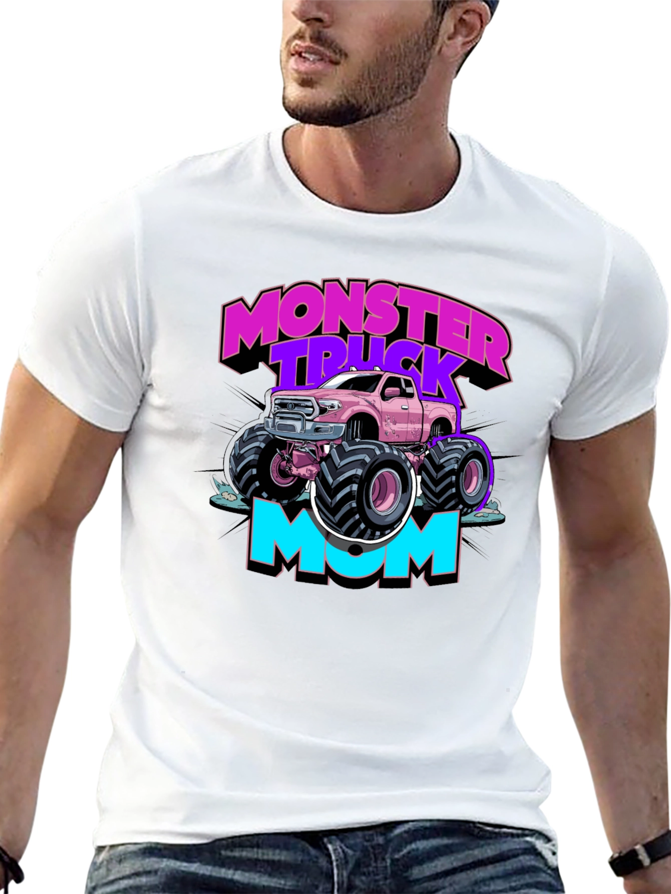 Monster Truck Mom Graphic T-Shirt