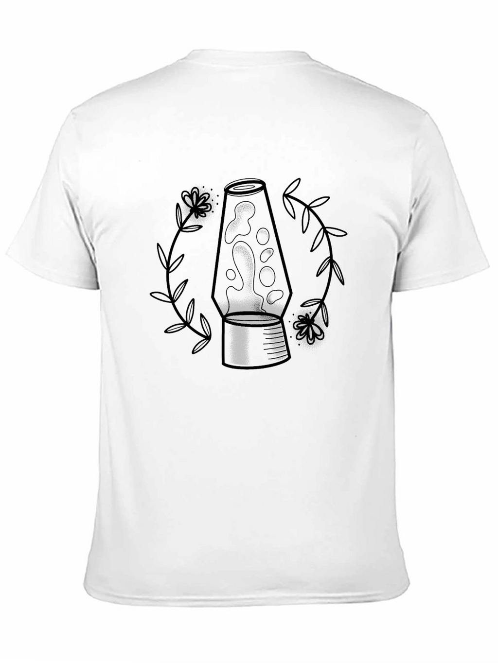 Lava Lamp Graphic Tee - Black Cotton Blend
