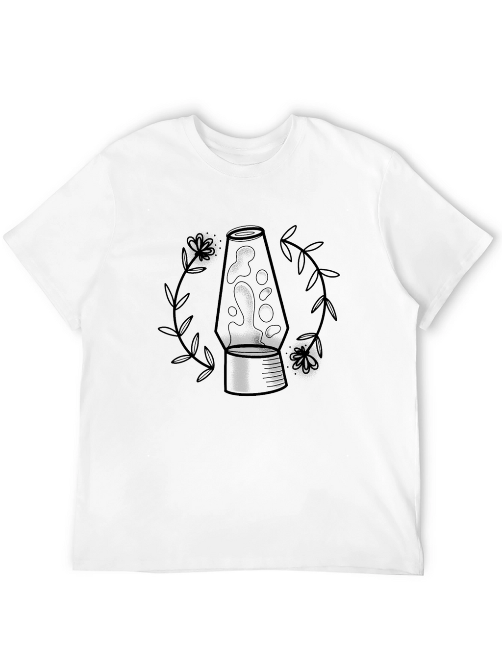 Lava Lamp Graphic Tee - Black Cotton Blend